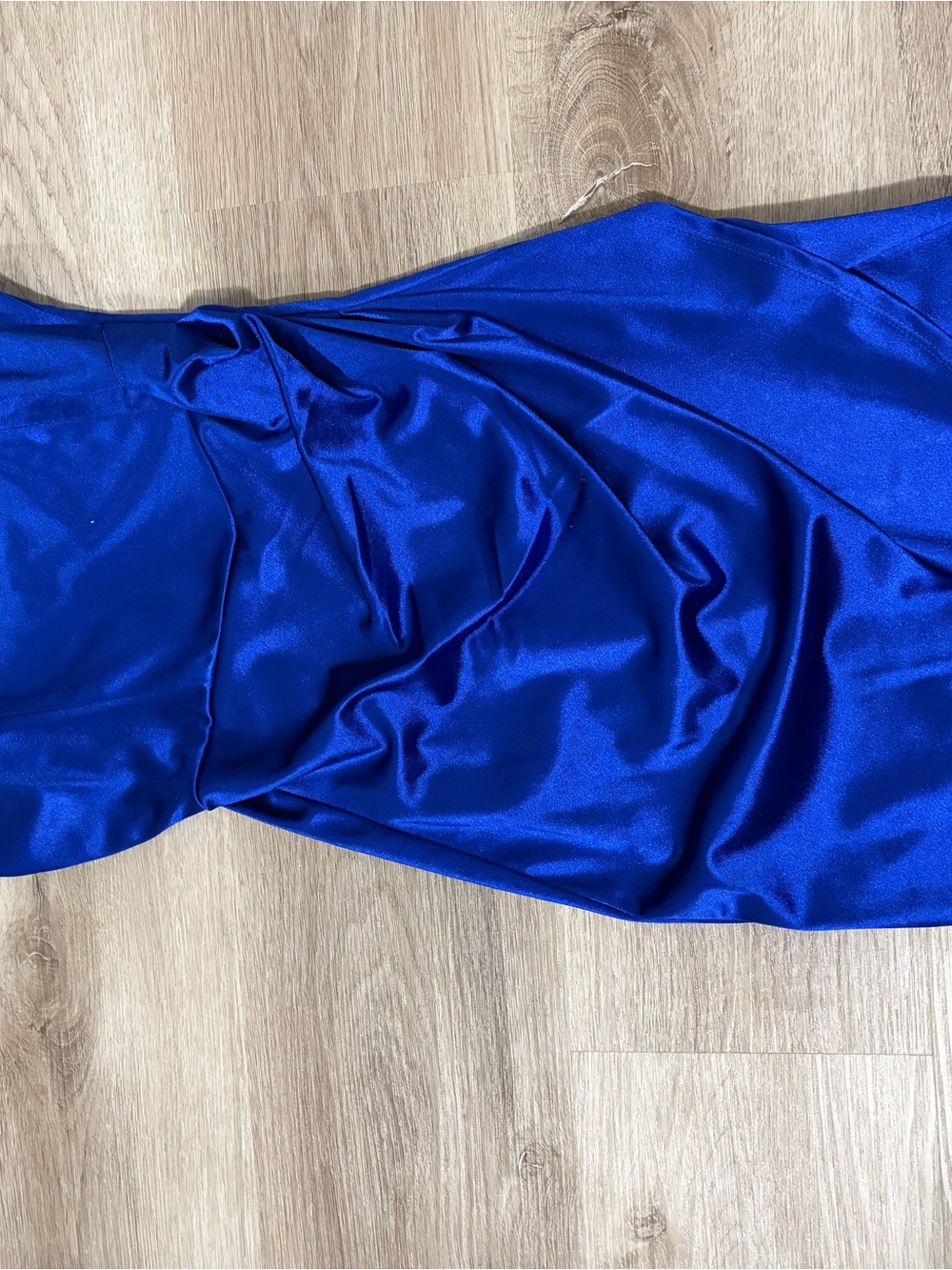Royal Blue Satin Dress